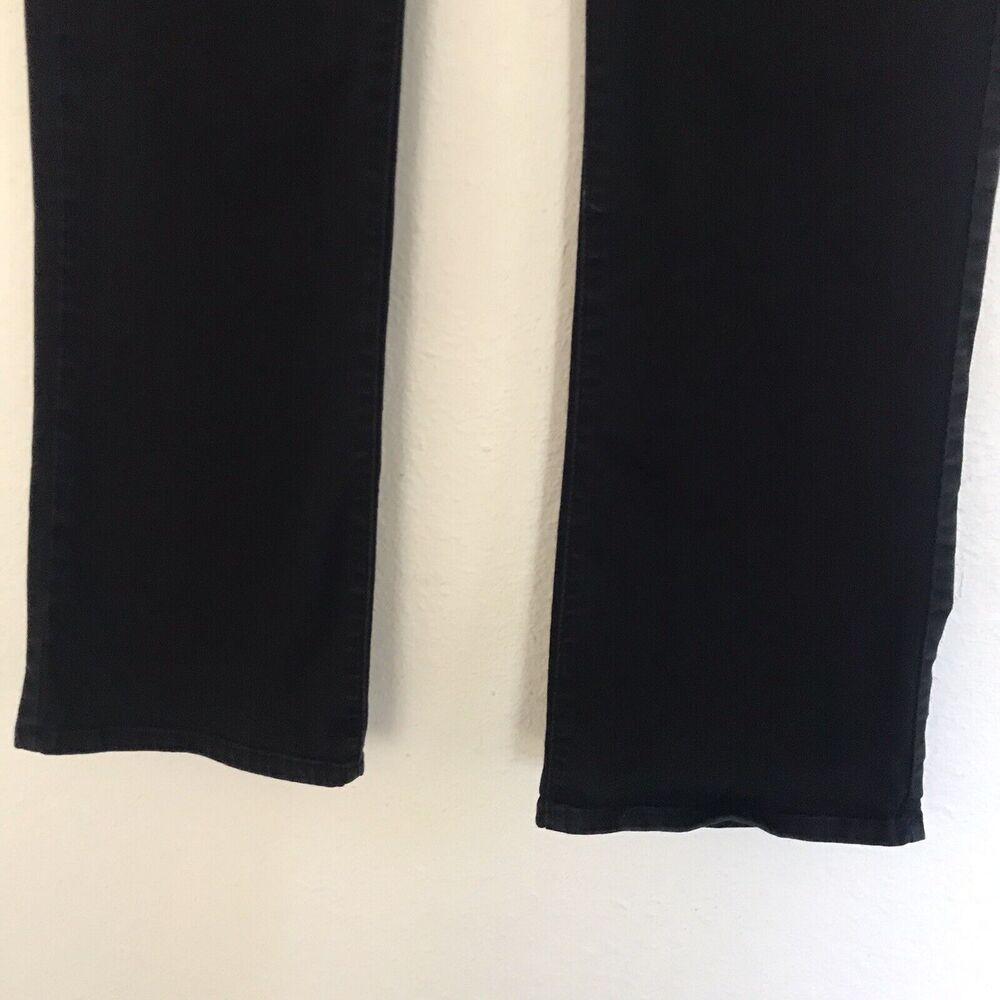 Levis Black Classic Bootcut Western Cowgirl Mid Rise Denim Jeans - 10 - Picture 4 of 9